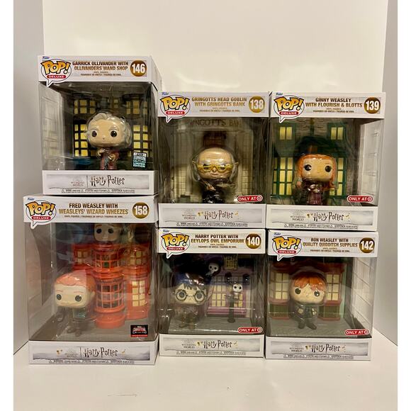 Lot of 6 Harry Potter Diagon Alley Funko Pops - Picture 1 of 4